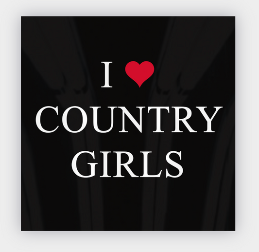 I ❤️ Country Girls Sticker