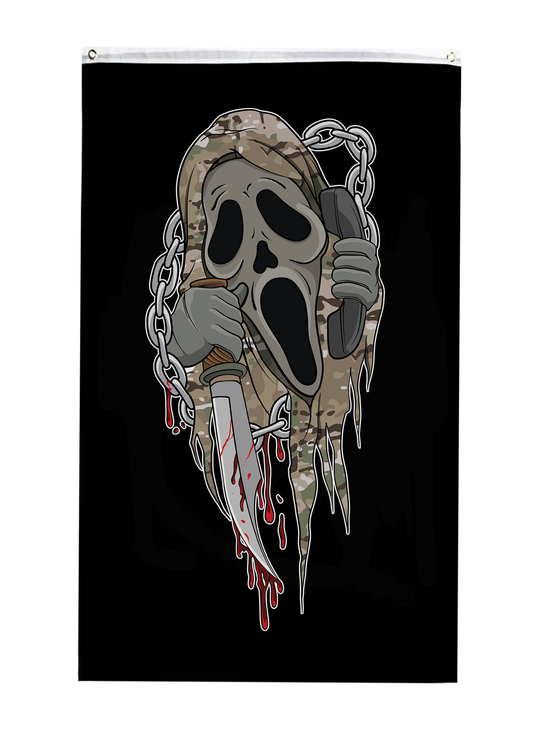 Ghostface Camo Flag