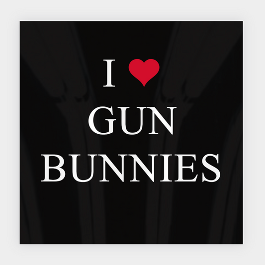 I ❤️ Gun Bunnies Sticker