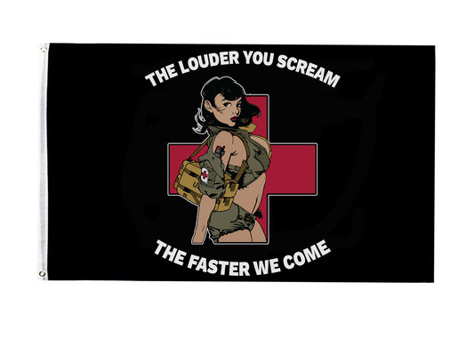 The Louder You Scream Flag