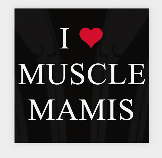 I ❤️ Muscle Mamis Sticker