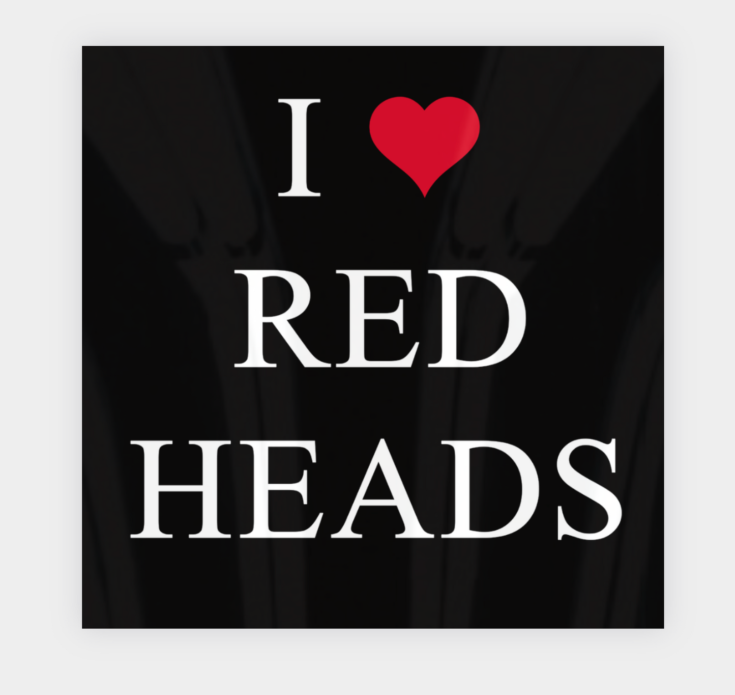 I ❤️ Red Heads Sticker