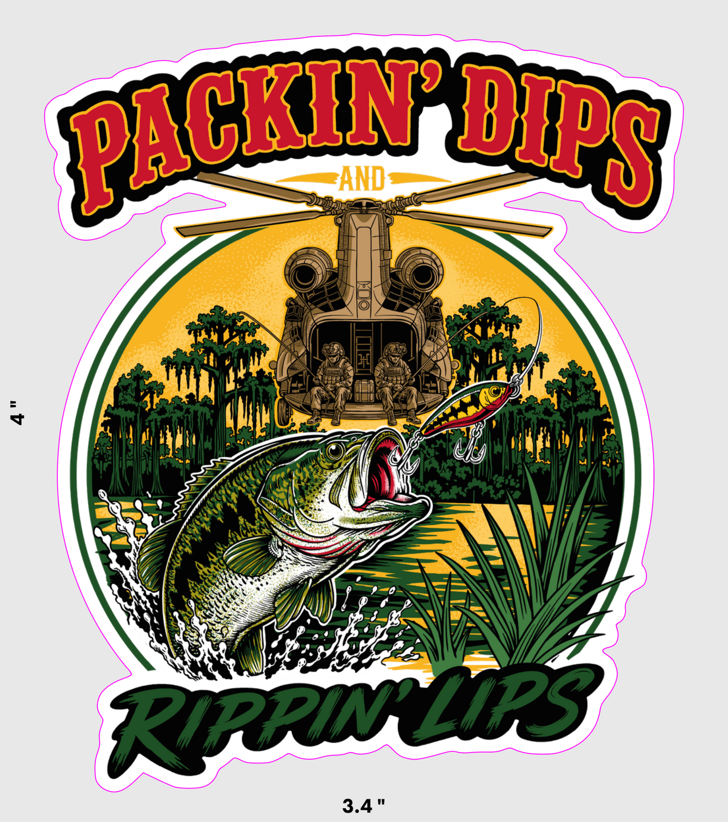 Rippin' Lips Sticker