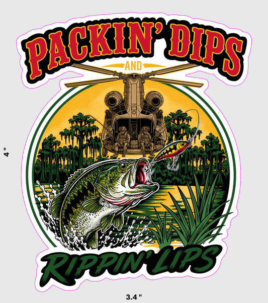 Rippin' Lips Sticker