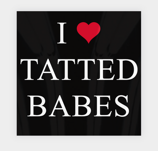 I ❤️ Tatted Babes Sticker